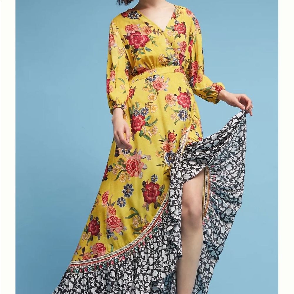 Farm Rio Sunlit Floral Maxi Dress